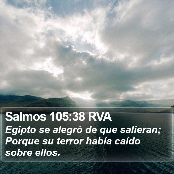 Salmos 105:38 RVA Bible Study