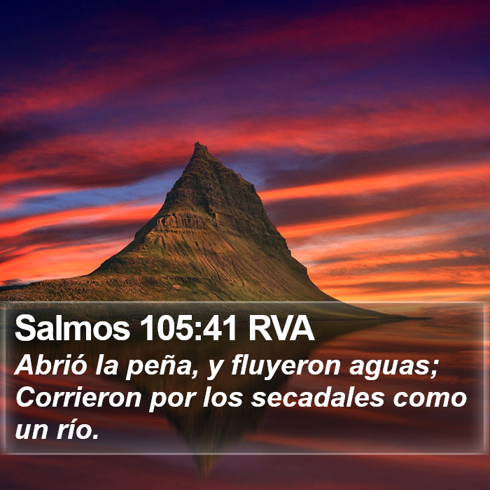 Salmos 105:41 RVA Bible Study