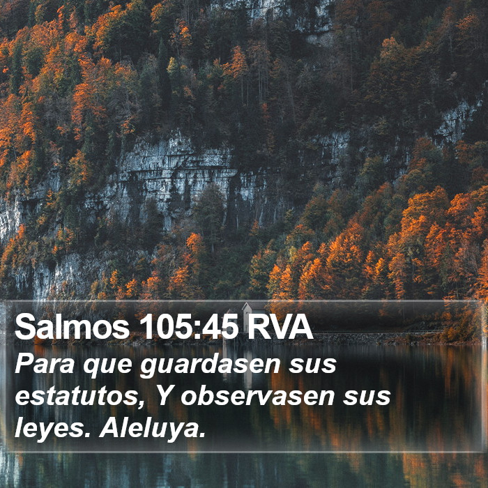 Salmos 105:45 RVA Bible Study