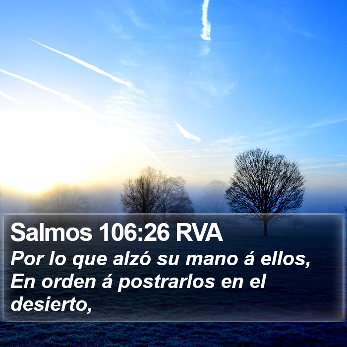 Salmos 106:26 RVA Bible Study