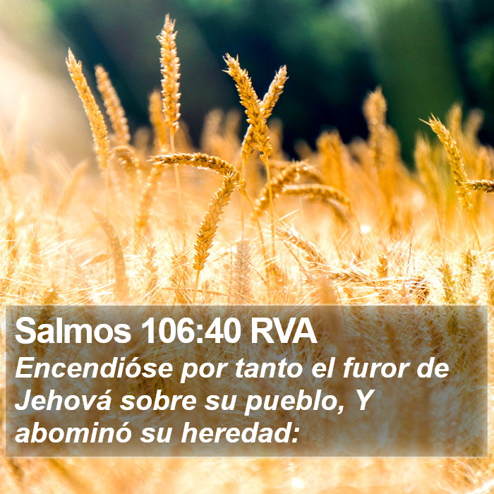 Salmos 106:40 RVA Bible Study