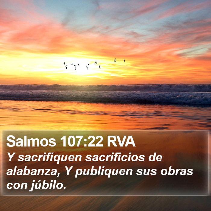 Salmos 107:22 RVA Bible Study