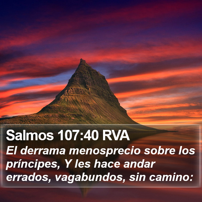 Salmos 107:40 RVA Bible Study