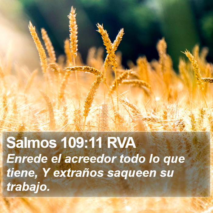 Salmos 109:11 RVA Bible Study