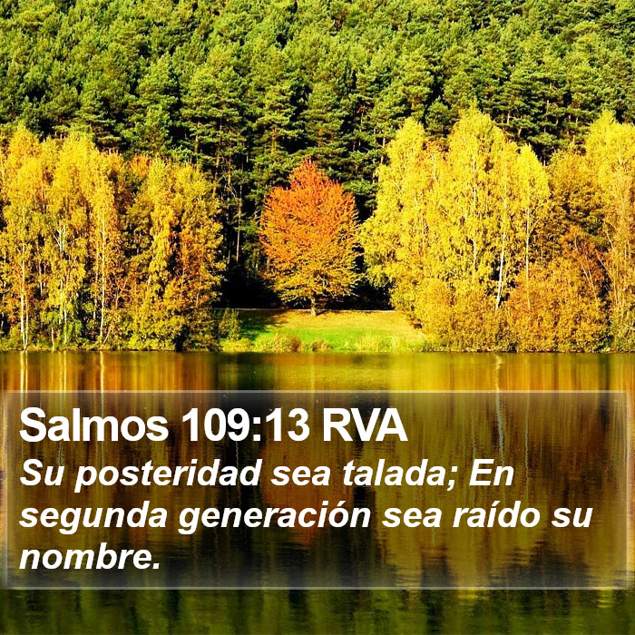 Salmos 109:13 RVA Bible Study