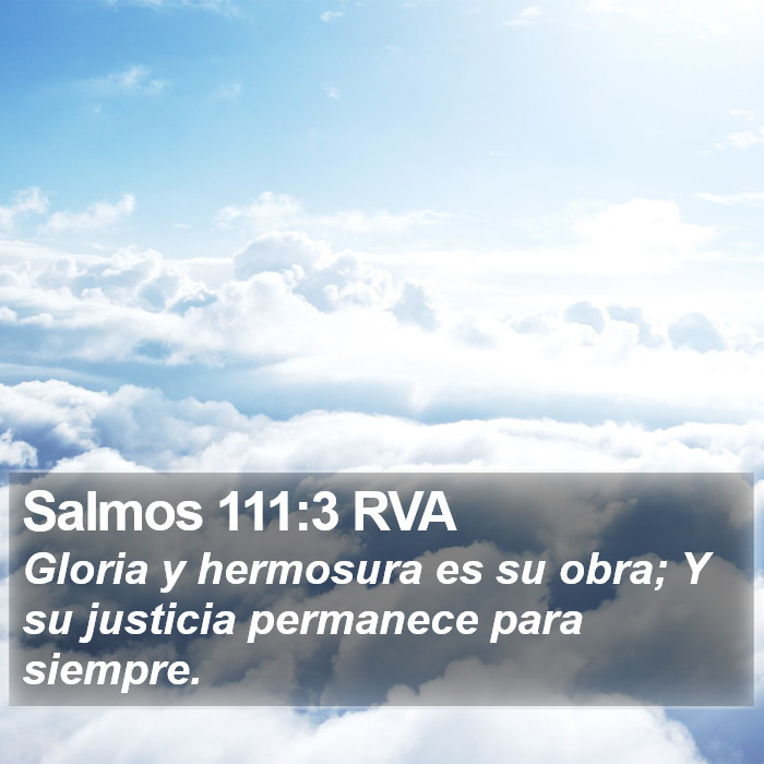 Salmos 111:3 RVA Bible Study