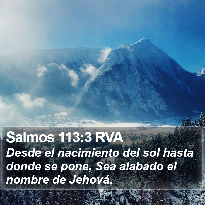 Salmos 113:3 RVA Bible Study