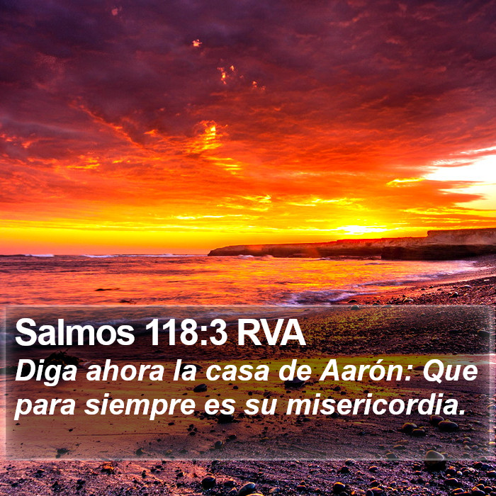 Salmos 118:3 RVA Bible Study