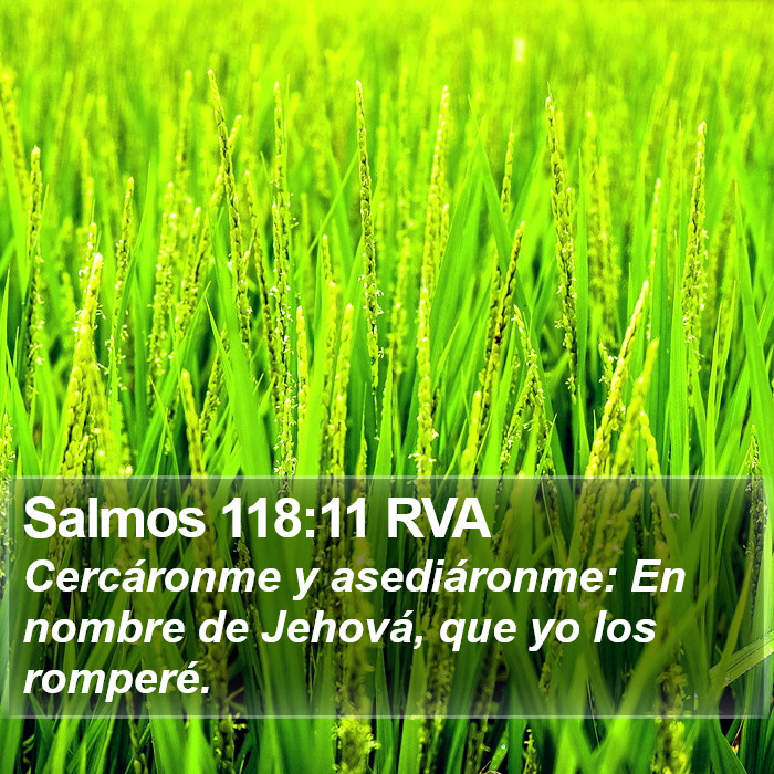 Salmos 118:11 RVA Bible Study