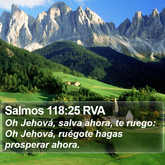 Salmos 118:25 RVA Bible Study