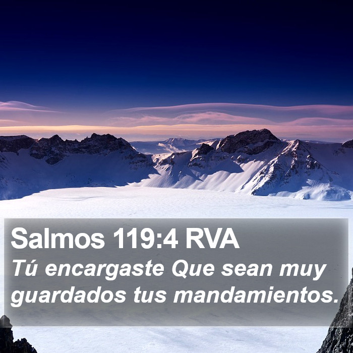 Salmos 119:4 RVA Bible Study