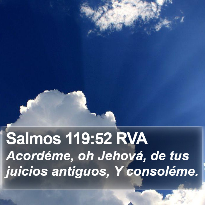 Salmos 119:52 RVA Bible Study