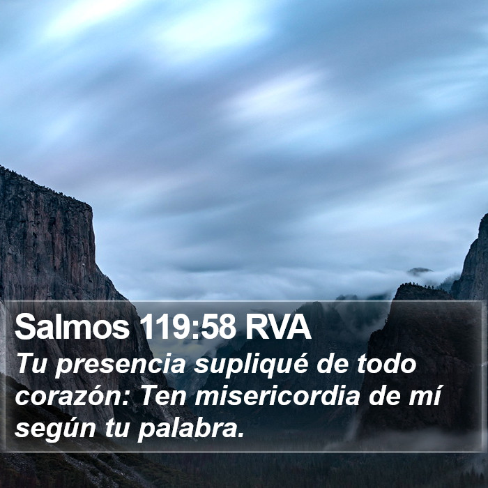 Salmos 119:58 RVA Bible Study