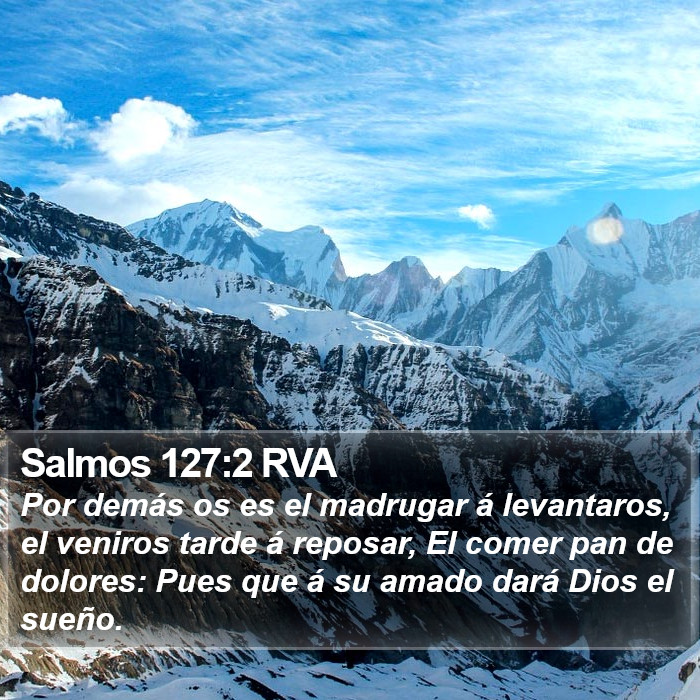 Salmos 127:2 RVA Bible Study