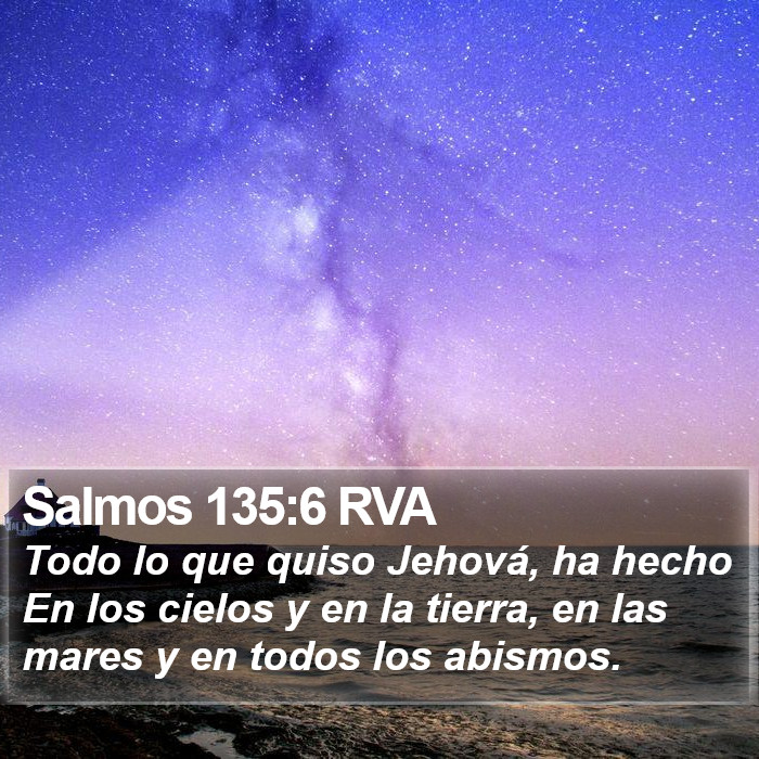 Salmos 135:6 RVA Bible Study