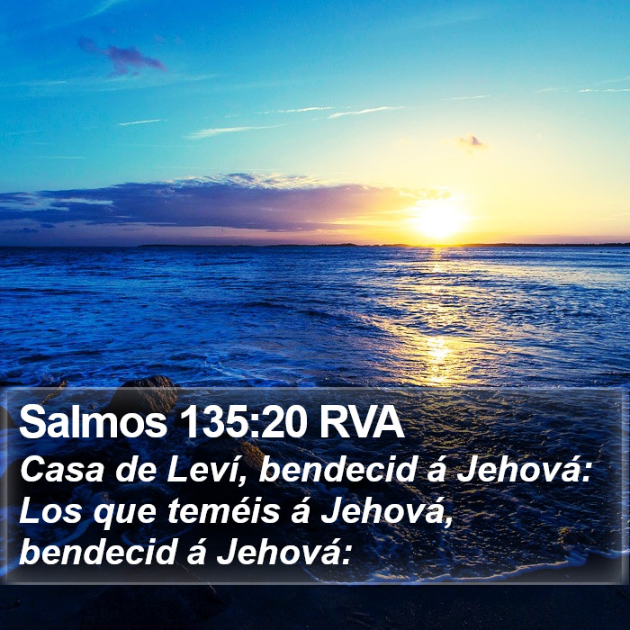 Salmos 135:20 RVA Bible Study