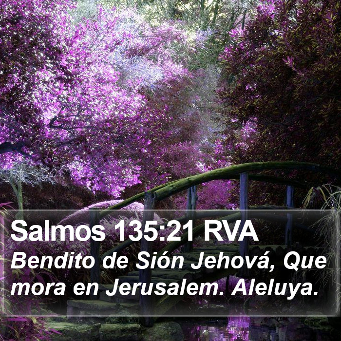 Salmos 135:21 RVA Bible Study