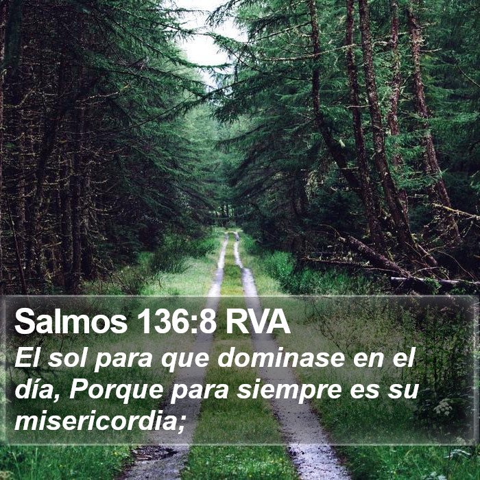 Salmos 136:8 RVA Bible Study