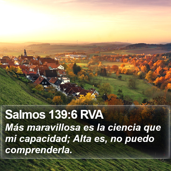 Salmos 139:6 RVA Bible Study