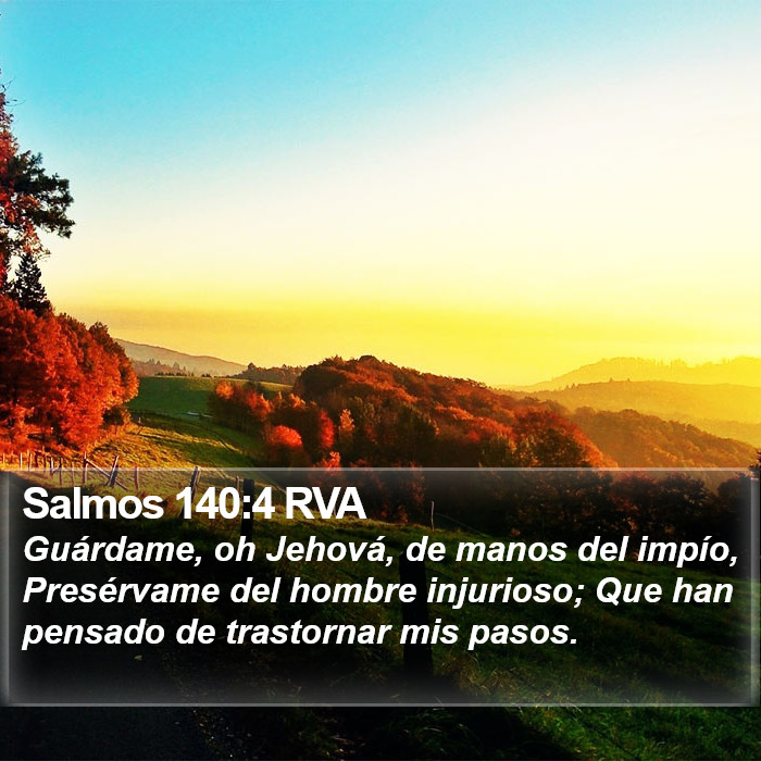 Salmos 140:4 RVA Bible Study