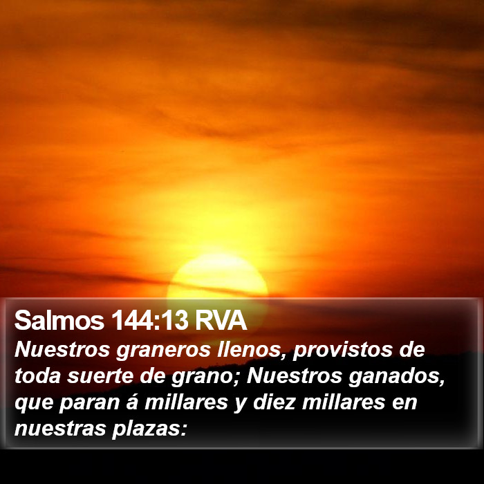 Salmos 144:13 RVA Bible Study