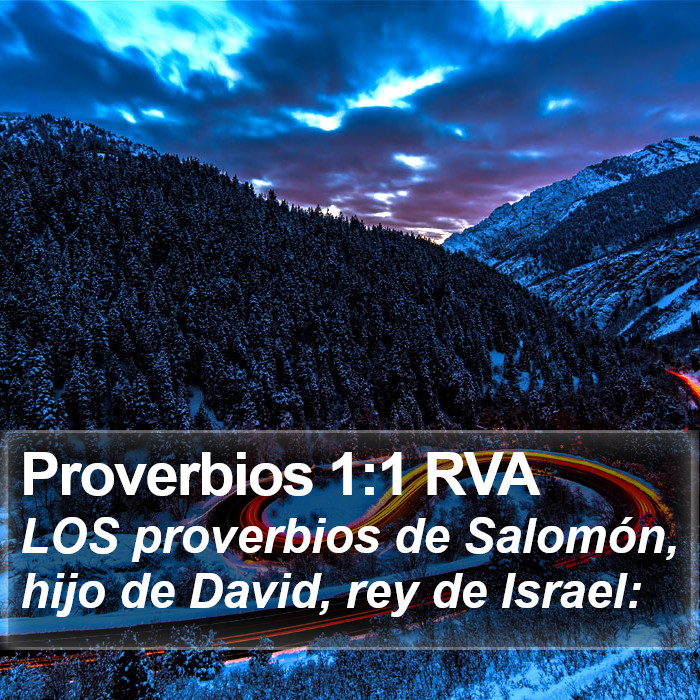 Proverbios 1:1 RVA Bible Study