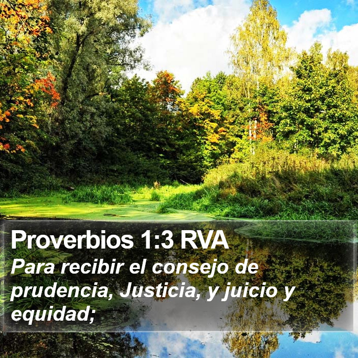 Proverbios 1:3 RVA Bible Study