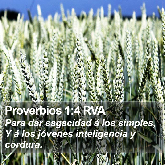 Proverbios 1:4 RVA Bible Study