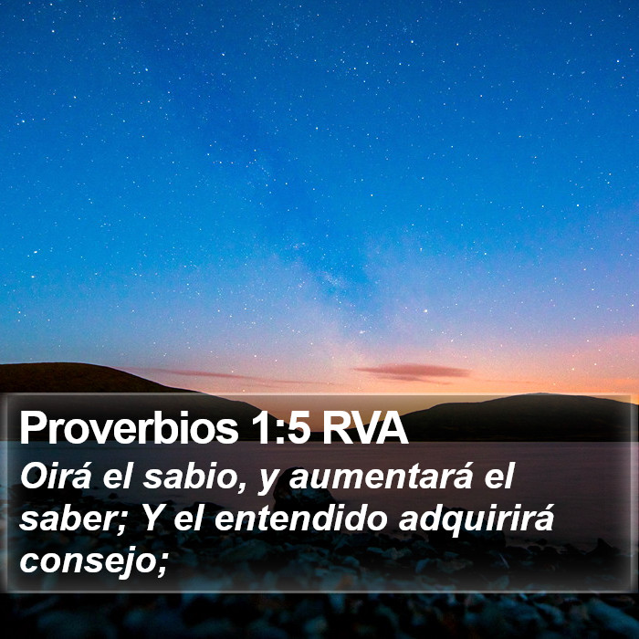 Proverbios 1:5 RVA Bible Study