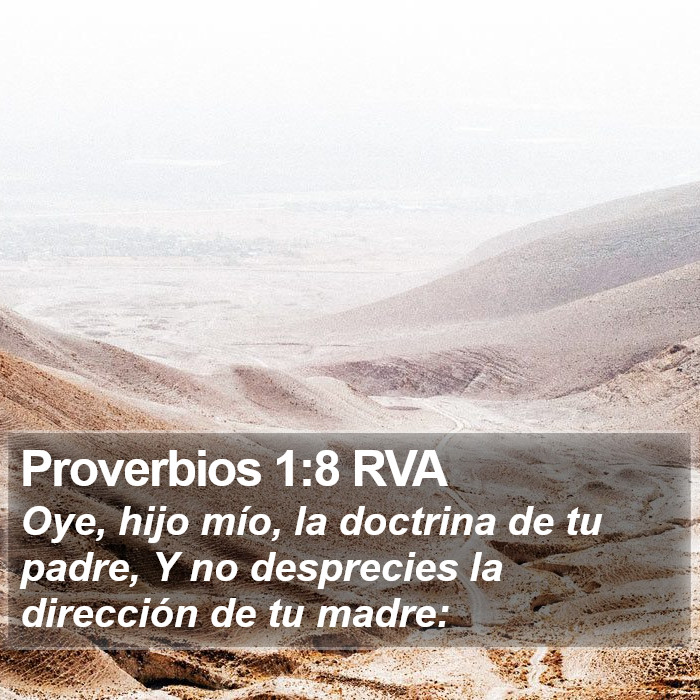 Proverbios 1:8 RVA Bible Study