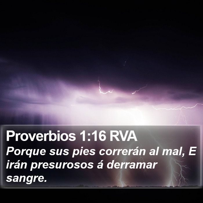 Proverbios 1:16 RVA Bible Study