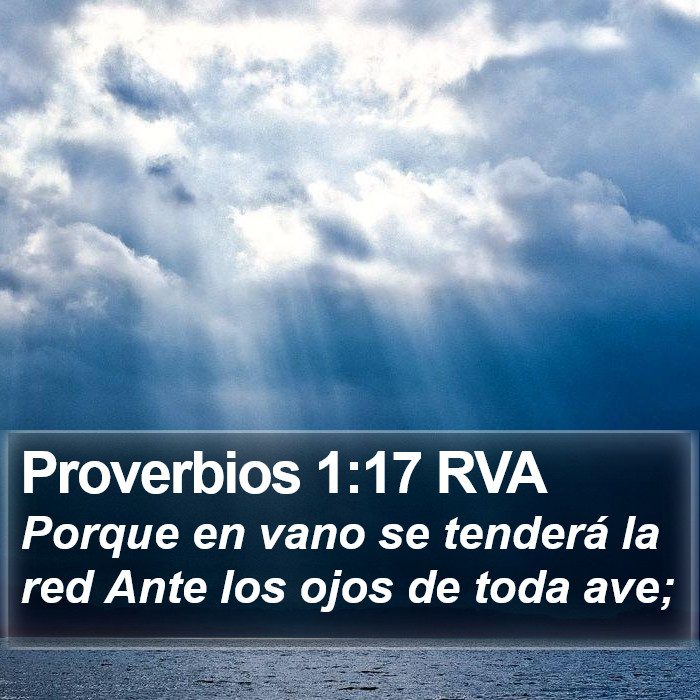 Proverbios 1:17 RVA Bible Study