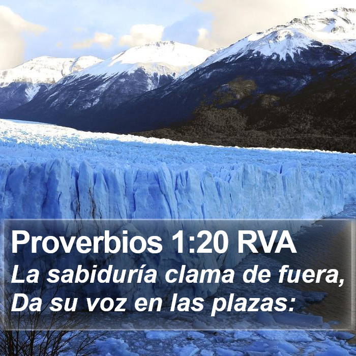 Proverbios 1:20 RVA Bible Study