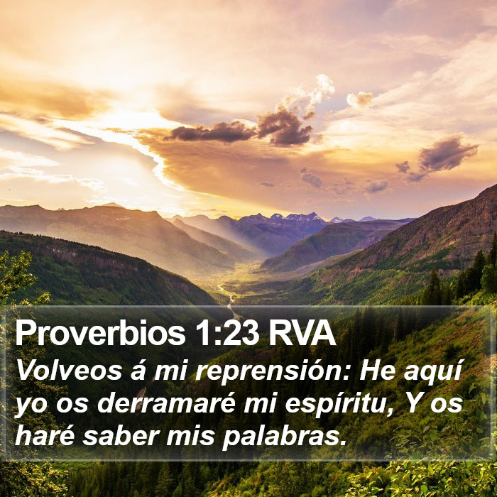 Proverbios 1:23 RVA Bible Study