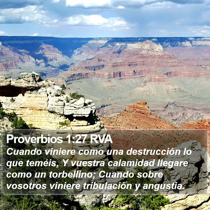 Proverbios 1:27 RVA Bible Study