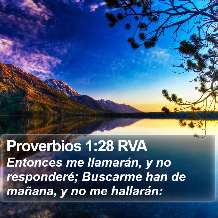 Proverbios 1:28 RVA Bible Study