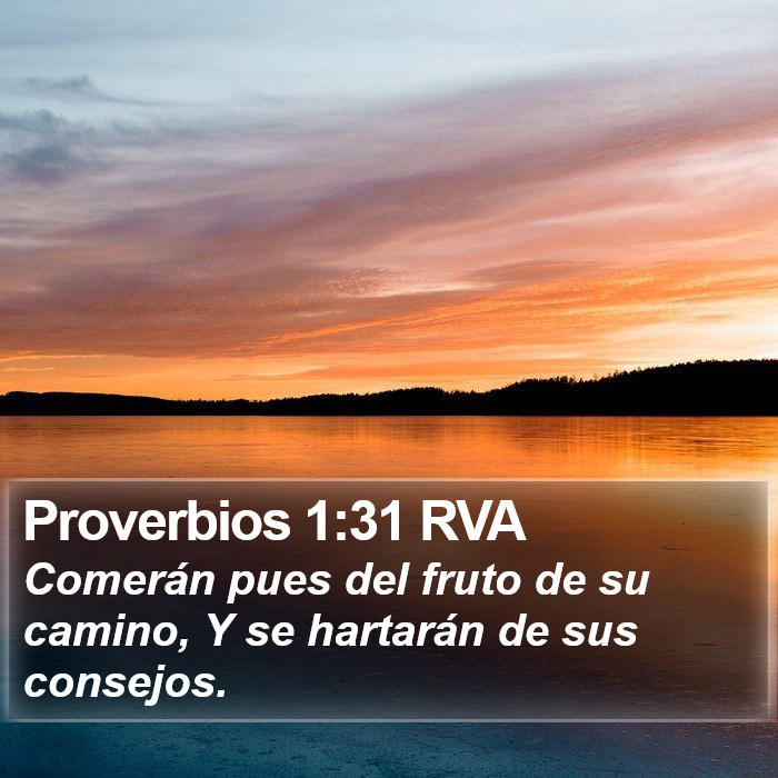 Proverbios 1:31 RVA Bible Study