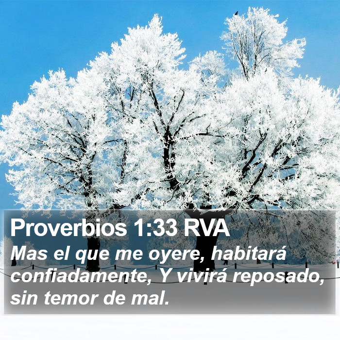 Proverbios 1:33 RVA Bible Study