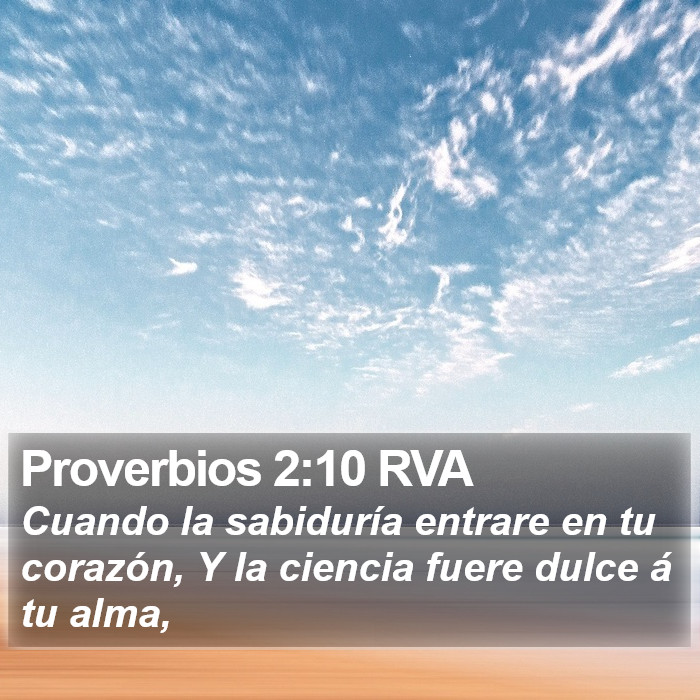 Proverbios 2:10 RVA Bible Study