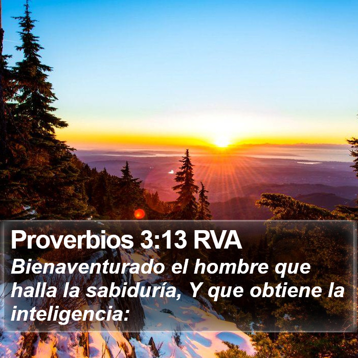 Proverbios 3:13 RVA Bible Study