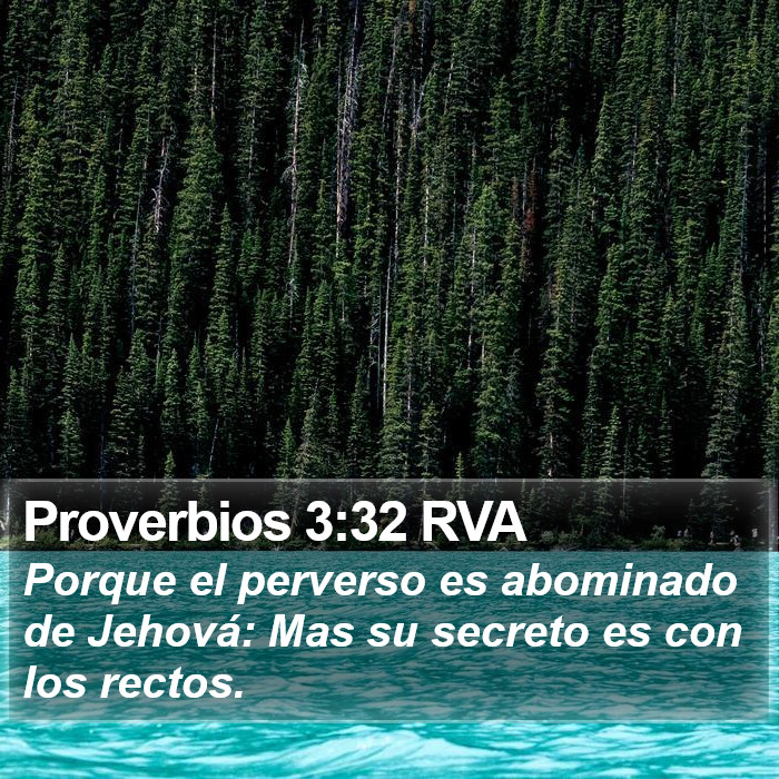 Proverbios 3:32 RVA Bible Study