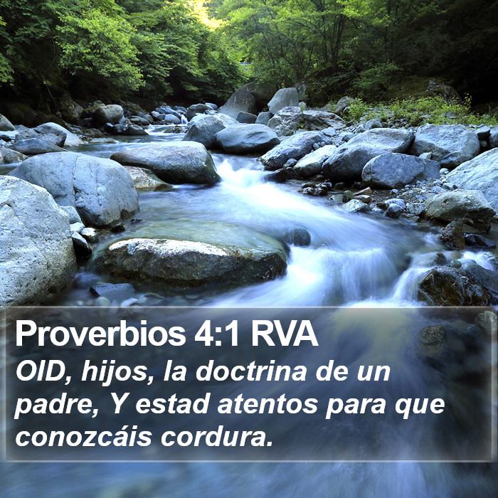 Proverbios 4:1 RVA Bible Study