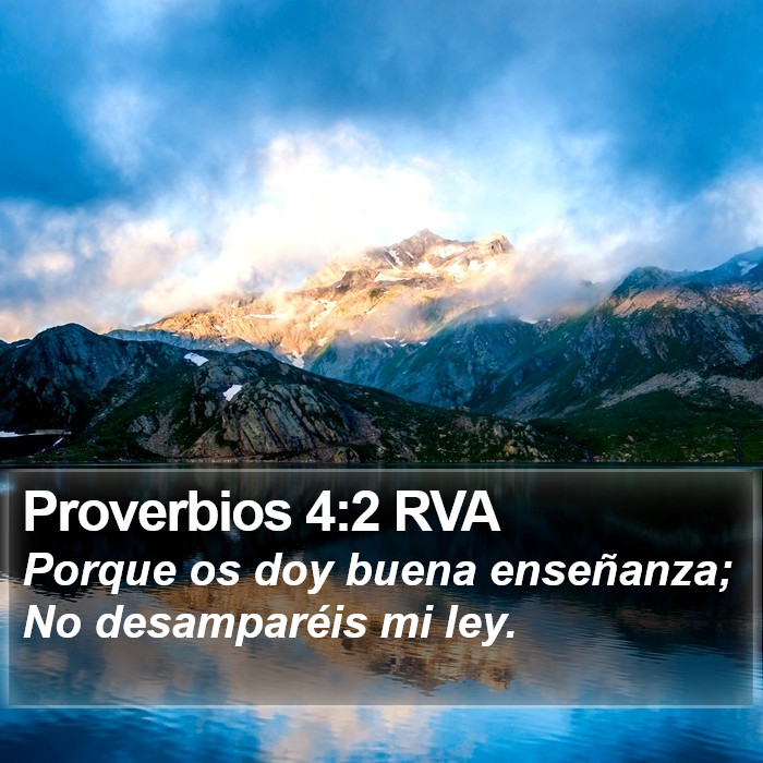 Proverbios 4:2 RVA Bible Study