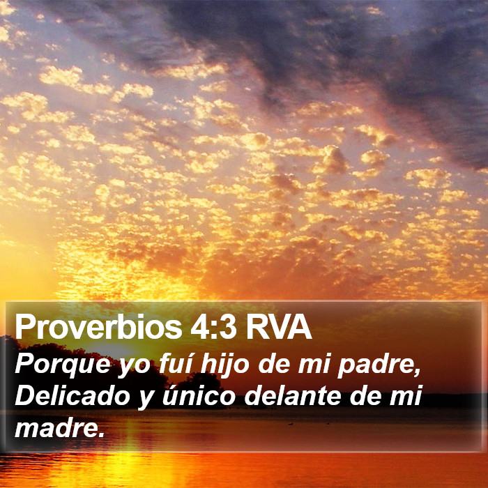 Proverbios 4:3 RVA Bible Study