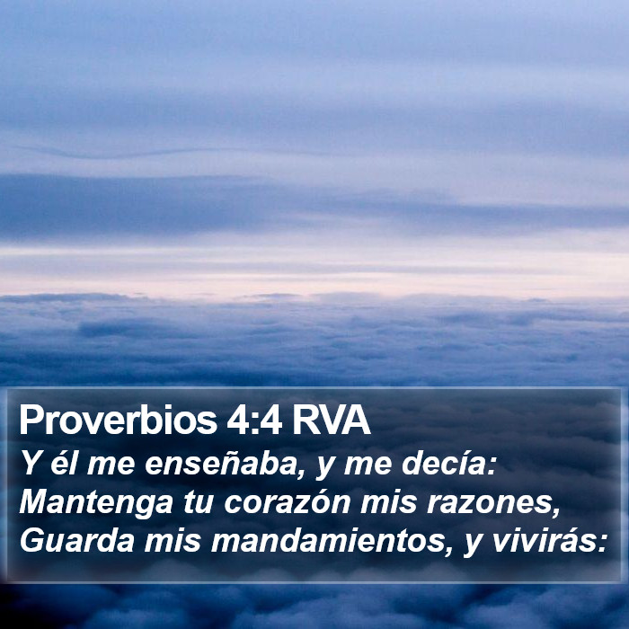 Proverbios 4:4 RVA Bible Study