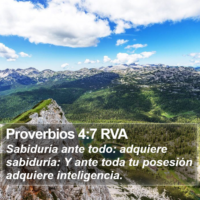 Proverbios 4:7 RVA Bible Study