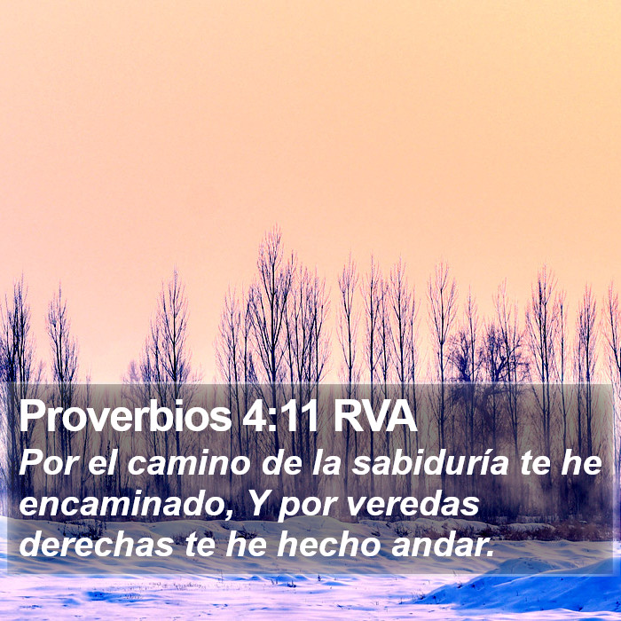 Proverbios 4:11 RVA Bible Study