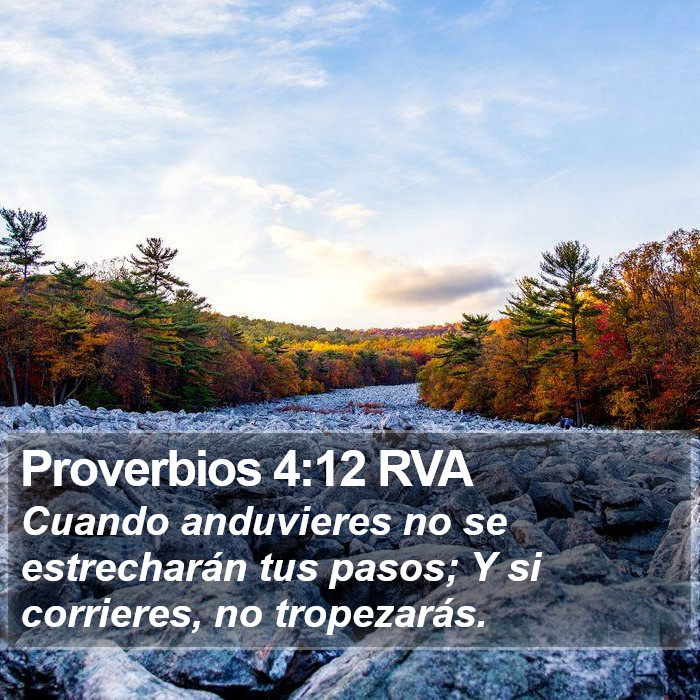 Proverbios 4:12 RVA Bible Study