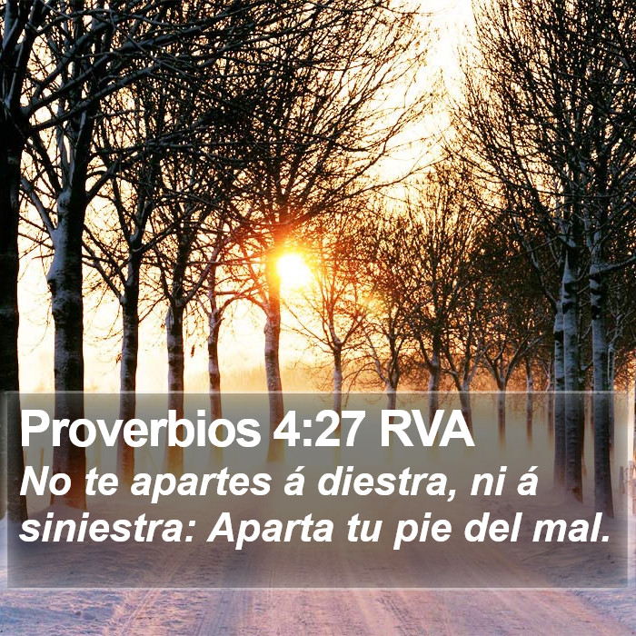 Proverbios 4:27 RVA Bible Study