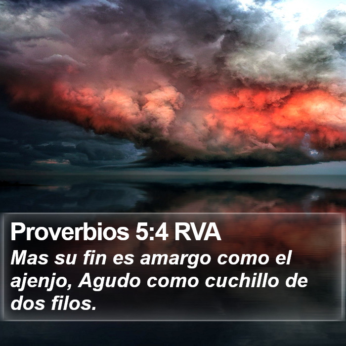 Proverbios 5:4 RVA Bible Study